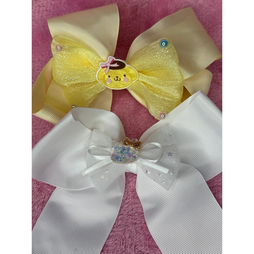 New! Hello Kitty Hair Bow Bows Set of Two 2